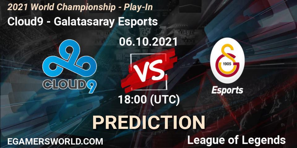 Cloud9 vs Galatasaray Esports: Betting TIp, Match Prediction. 06.10.2021 at 18:00. LoL, 2021 World Championship - Play-In