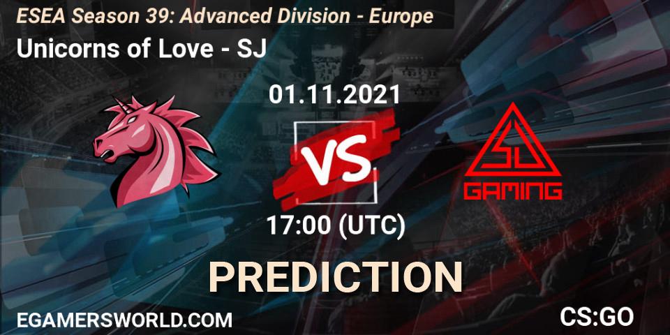 Unicorns of Love vs SJ: Betting TIp, Match Prediction. 01.11.21. CS2 (CS:GO), ESEA Season 39: Advanced Division - Europe