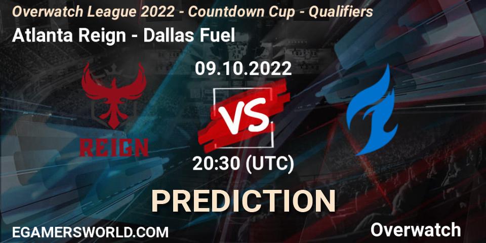 Atlanta Reign vs Dallas Fuel: Betting TIp, Match Prediction. 09.10.22. Overwatch, Overwatch League 2022 - Countdown Cup - Qualifiers
