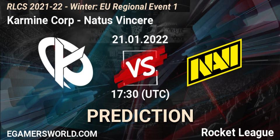 Karmine Corp vs Natus Vincere: Betting TIp, Match Prediction. 21.01.2022 at 17:30. Rocket League, RLCS 2021-22 - Winter: EU Regional Event 1