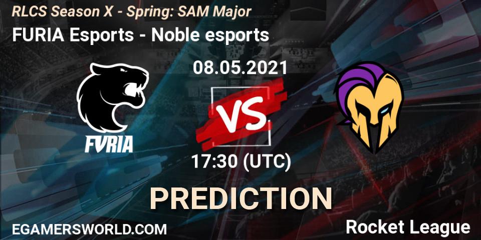 FURIA Esports vs Noble esports: Betting TIp, Match Prediction. 08.05.2021 at 17:30. Rocket League, RLCS Season X - Spring: SAM Major
