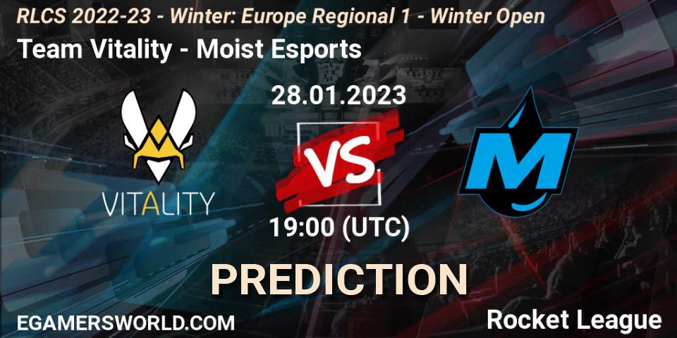 Team Vitality vs Moist Esports: Betting TIp, Match Prediction. 28.01.2023 at 18:55. Rocket League, RLCS 2022-23 - Winter: Europe Regional 1 - Winter Open