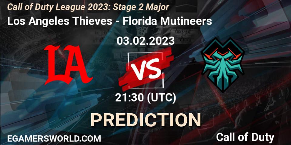 Los Angeles Thieves vs Florida Mutineers: Betting TIp, Match Prediction. 03.02.2023 at 21:30. Call of Duty, Call of Duty League 2023: Stage 2 Major