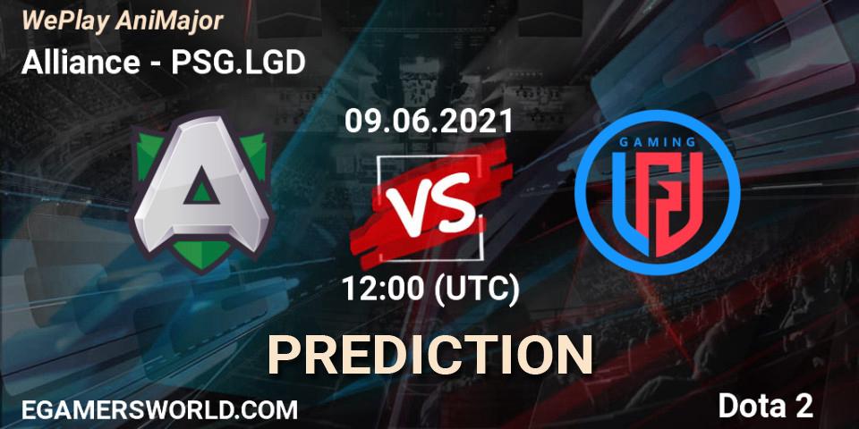 Alliance vs PSG.LGD: Betting TIp, Match Prediction. 09.06.2021 at 12:01. Dota 2, WePlay AniMajor 2021