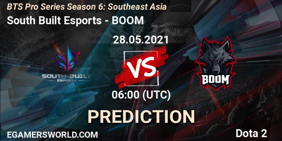 South Built Esports vs BOOM: Betting TIp, Match Prediction. 28.05.2021 at 06:06. Dota 2, BTS Pro Series Season 6: Southeast Asia