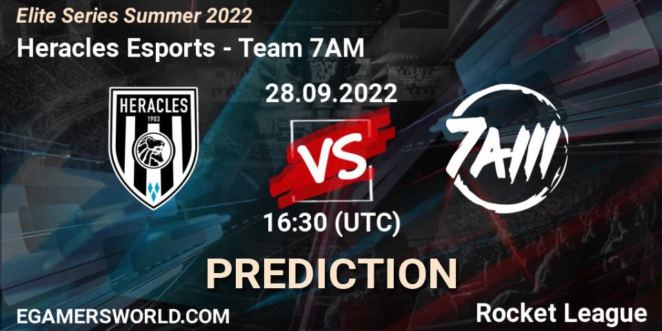 Heracles Esports vs Team 7AM: Betting TIp, Match Prediction. 28.09.22. Rocket League, Elite Series Summer 2022