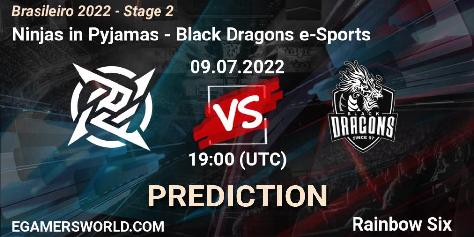 Ninjas in Pyjamas vs Black Dragons e-Sports: Betting TIp, Match Prediction. 09.07.22. Rainbow Six, Brasileirão 2022 - Stage 2