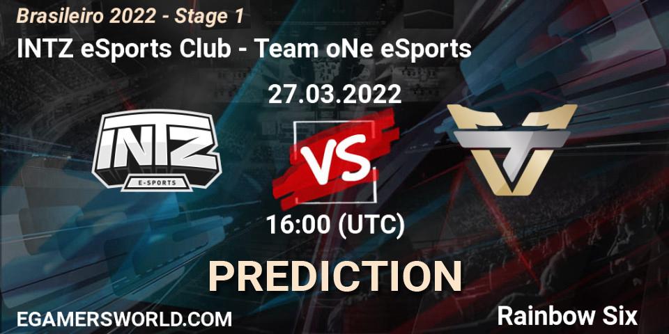INTZ eSports Club vs Team oNe eSports: Betting TIp, Match Prediction. 27.03.22. Rainbow Six, Brasileirão 2022 - Stage 1