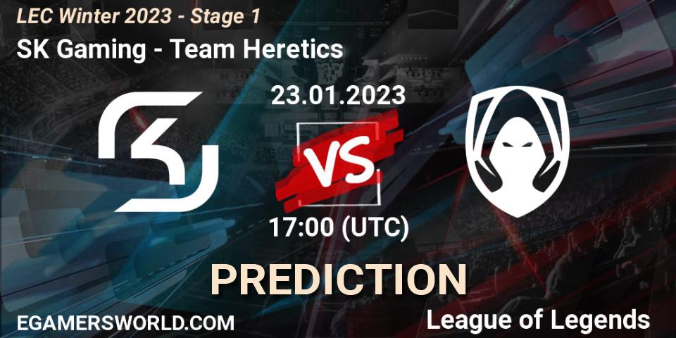 SK Gaming vs Team Heretics: Betting TIp, Match Prediction. 23.01.2023 at 17:00. LoL, LEC Winter 2023 - Stage 1