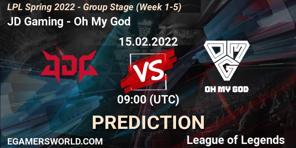 JD Gaming vs Oh My God: Betting TIp, Match Prediction. 15.02.22. LoL, LPL Spring 2022 - Group Stage (Week 1-5)