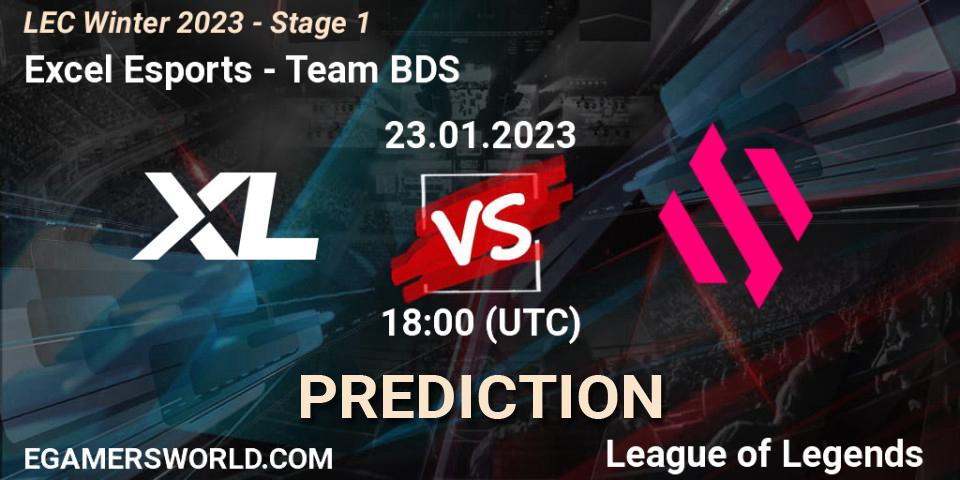 Excel Esports vs Team BDS: Betting TIp, Match Prediction. 23.01.23. LoL, LEC Winter 2023 - Stage 1