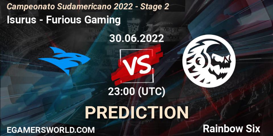 Isurus vs Furious Gaming: Betting TIp, Match Prediction. 30.06.2022 at 23:00. Rainbow Six, Campeonato Sudamericano 2022 - Stage 2