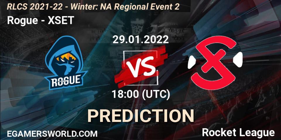 Rogue vs XSET: Betting TIp, Match Prediction. 29.01.22. Rocket League, RLCS 2021-22 - Winter: NA Regional Event 2