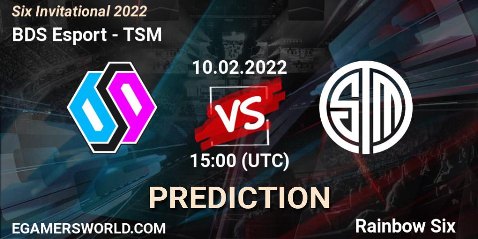 BDS Esport vs TSM: Betting TIp, Match Prediction. 10.02.22. Rainbow Six, Six Invitational 2022