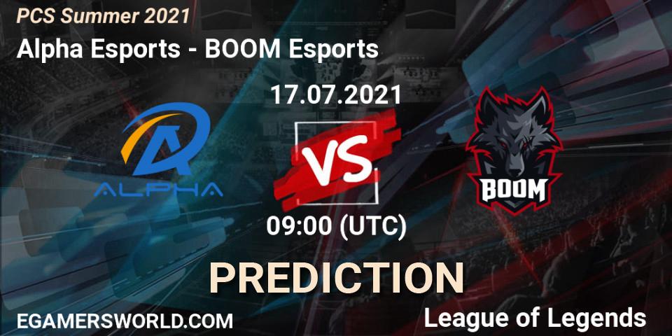 Alpha Esports vs BOOM Esports: Betting TIp, Match Prediction. 17.07.21. LoL, PCS Summer 2021