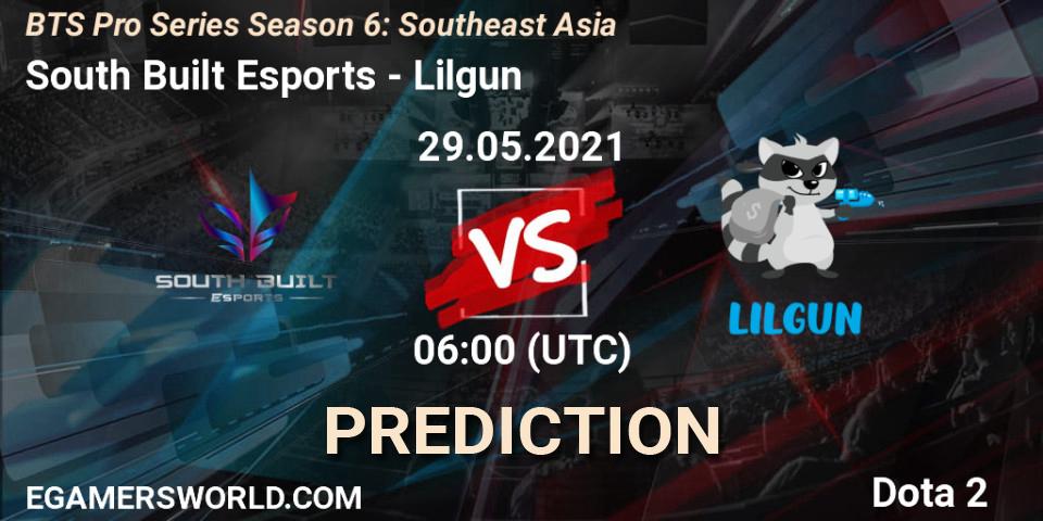South Built Esports vs Lilgun: Betting TIp, Match Prediction. 29.05.2021 at 06:00. Dota 2, BTS Pro Series Season 6: Southeast Asia