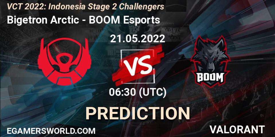Bigetron Arctic vs BOOM Esports: Betting TIp, Match Prediction. 21.05.2022 at 07:00. VALORANT, VCT 2022: Indonesia Stage 2 Challengers