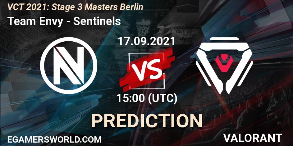 Team Envy vs Sentinels: Betting TIp, Match Prediction. 17.09.21. VALORANT, VCT 2021: Stage 3 Masters Berlin