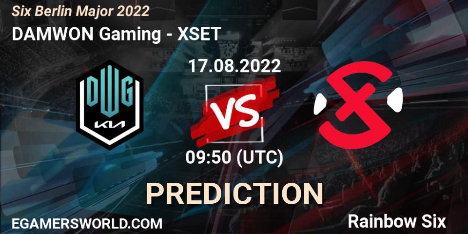 DAMWON Gaming vs XSET: Betting TIp, Match Prediction. 17.08.2022 at 09:50. Rainbow Six, Six Berlin Major 2022