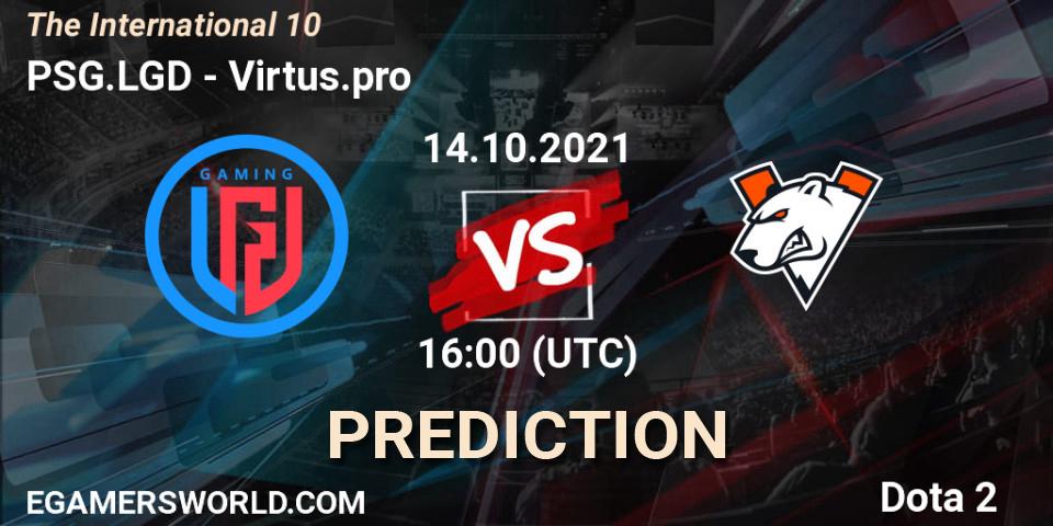 PSG.LGD vs Virtus.pro: Betting TIp, Match Prediction. 14.10.21. Dota 2, The Internationa 2021