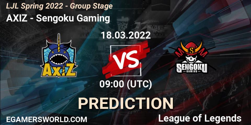 AXIZ vs Sengoku Gaming: Betting TIp, Match Prediction. 18.03.22. LoL, LJL Spring 2022 - Group Stage