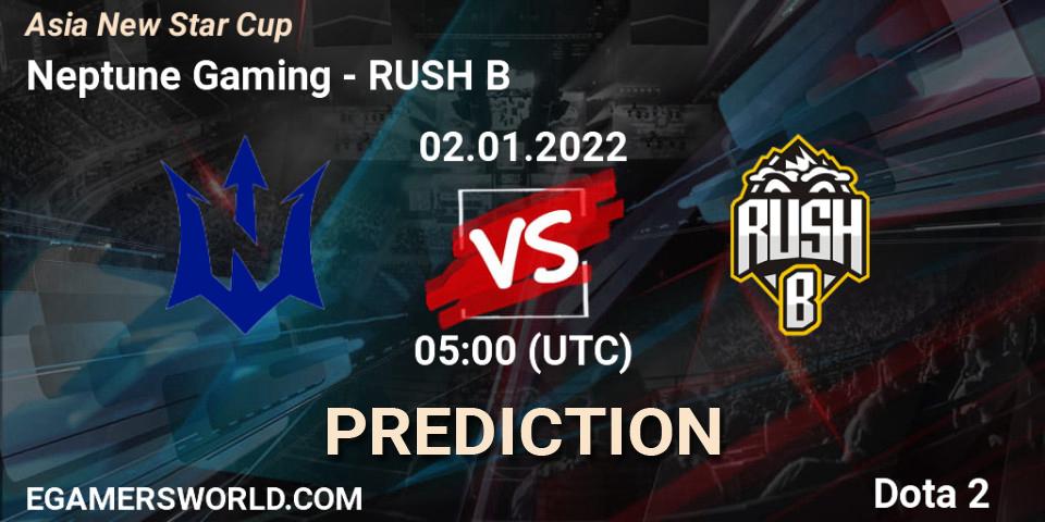Neptune Gaming vs RUSH B: Betting TIp, Match Prediction. 02.01.22. Dota 2, Asia New Star Cup