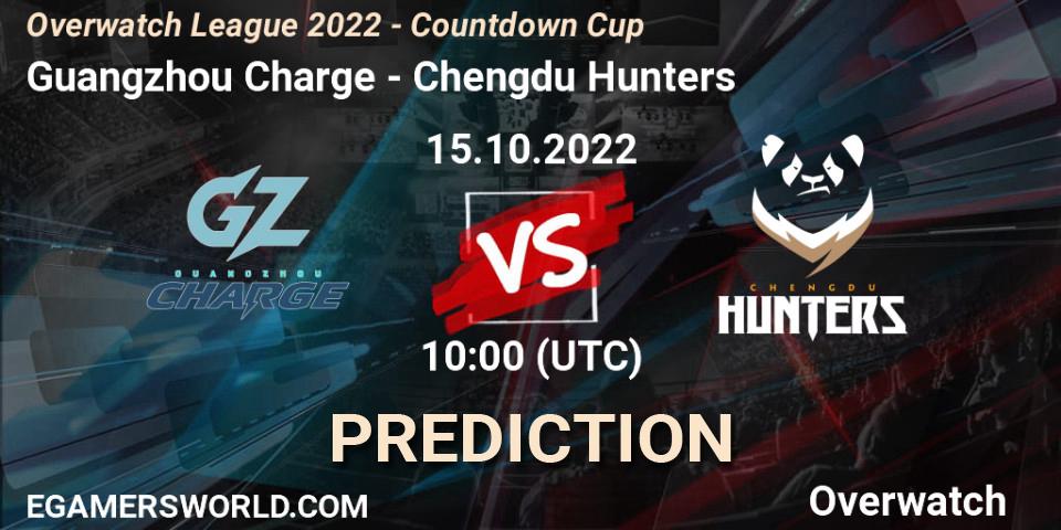 Guangzhou Charge vs Chengdu Hunters: Betting TIp, Match Prediction. 15.10.22. Overwatch, Overwatch League 2022 - Countdown Cup