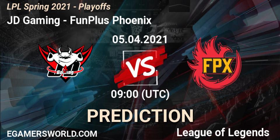JD Gaming vs FunPlus Phoenix: Betting TIp, Match Prediction. 05.04.21. LoL, LPL Spring 2021 - Playoffs