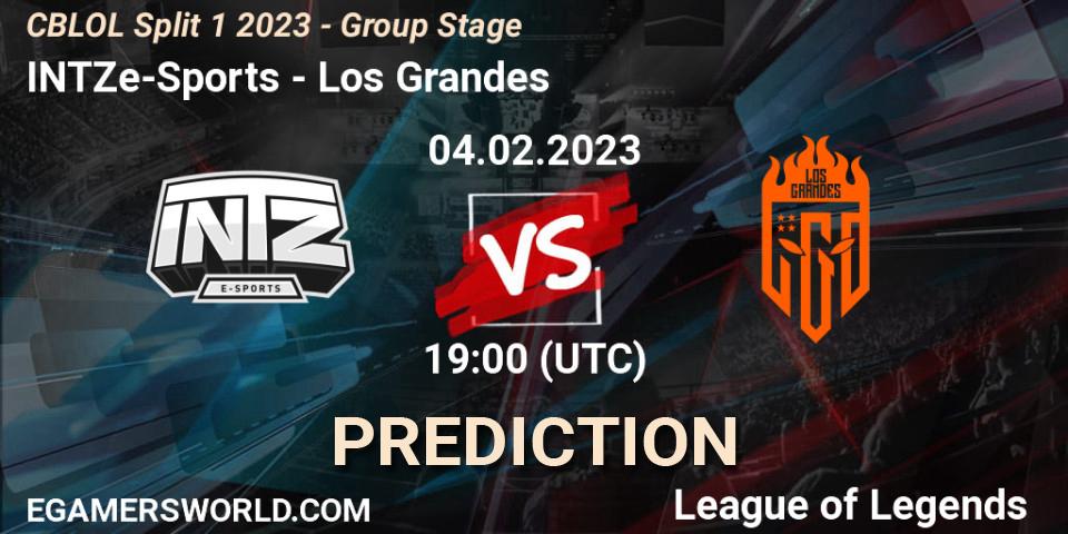 INTZ e-Sports vs Los Grandes: Betting TIp, Match Prediction. 04.02.23. LoL, CBLOL Split 1 2023 - Group Stage