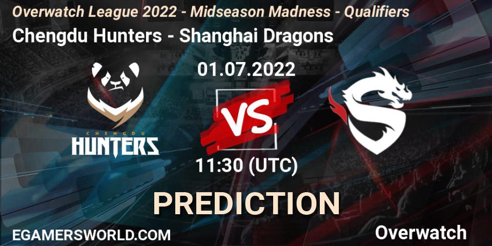Chengdu Hunters vs Shanghai Dragons: Betting TIp, Match Prediction. 08.07.2022 at 11:30. Overwatch, Overwatch League 2022 - Midseason Madness - Qualifiers