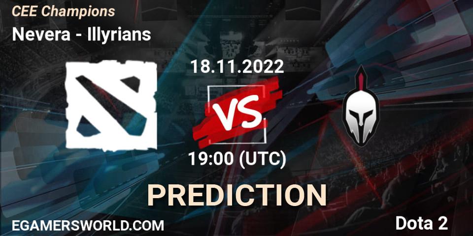Nevera vs Illyrians: Betting TIp, Match Prediction. 18.11.22. Dota 2, CEE Champions
