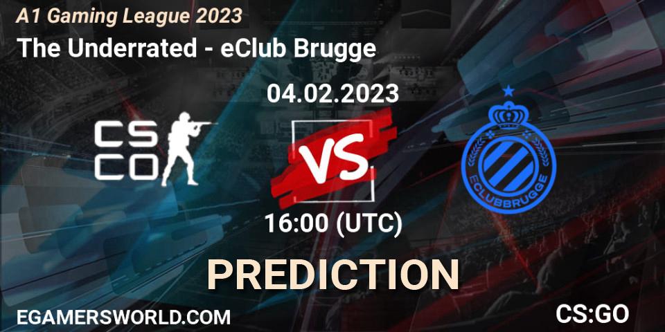 The Underrated vs eClub Brugge: Betting TIp, Match Prediction. 04.02.23. CS2 (CS:GO), A1 Gaming League 2023