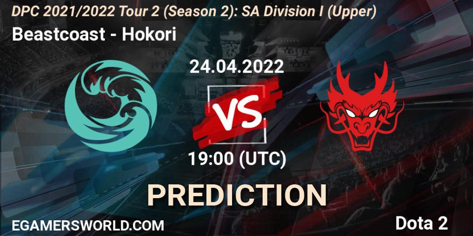 Beastcoast vs Hokori: Betting TIp, Match Prediction. 24.04.2022 at 19:02. Dota 2, DPC 2021/2022 Tour 2 (Season 2): SA Division I (Upper)