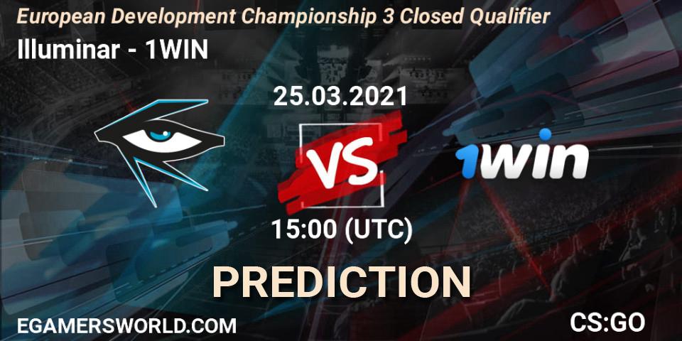 Illuminar vs 1WIN: Betting TIp, Match Prediction. 25.03.2021 at 16:00. Counter-Strike (CS2), European Development Championship 3 Closed Qualifier