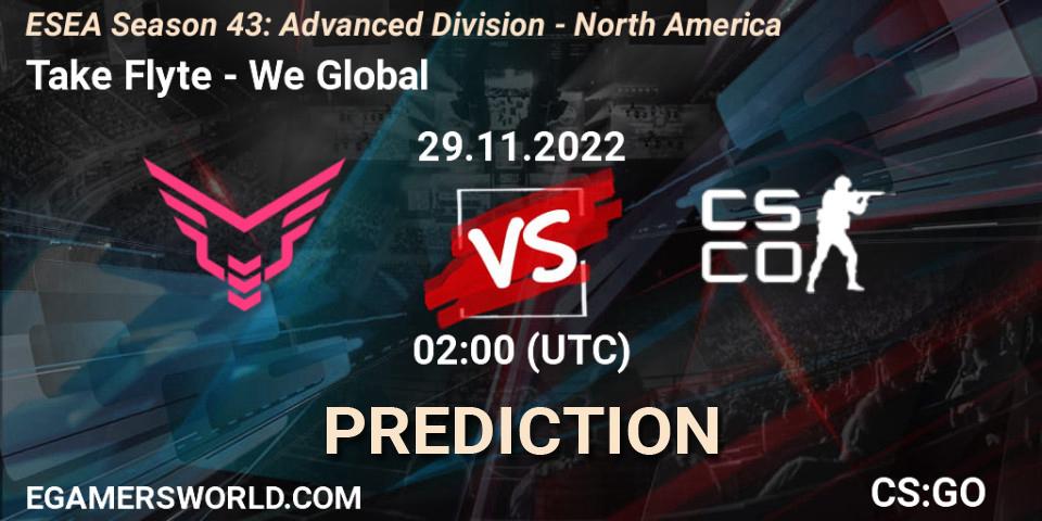 Take Flyte vs We Global: Betting TIp, Match Prediction. 29.11.22. CS2 (CS:GO), ESEA Season 43: Advanced Division - North America