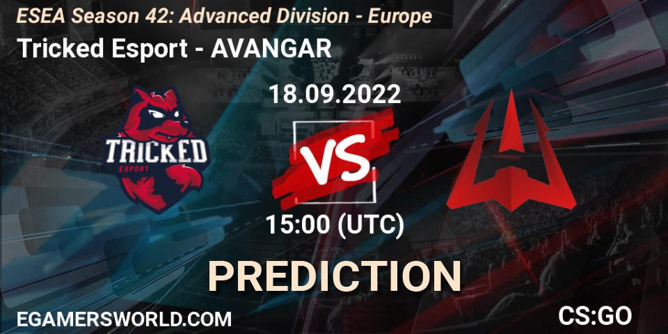 Tricked Esport vs AVANGAR: Betting TIp, Match Prediction. 18.09.22. CS2 (CS:GO), ESEA Season 42: Advanced Division - Europe