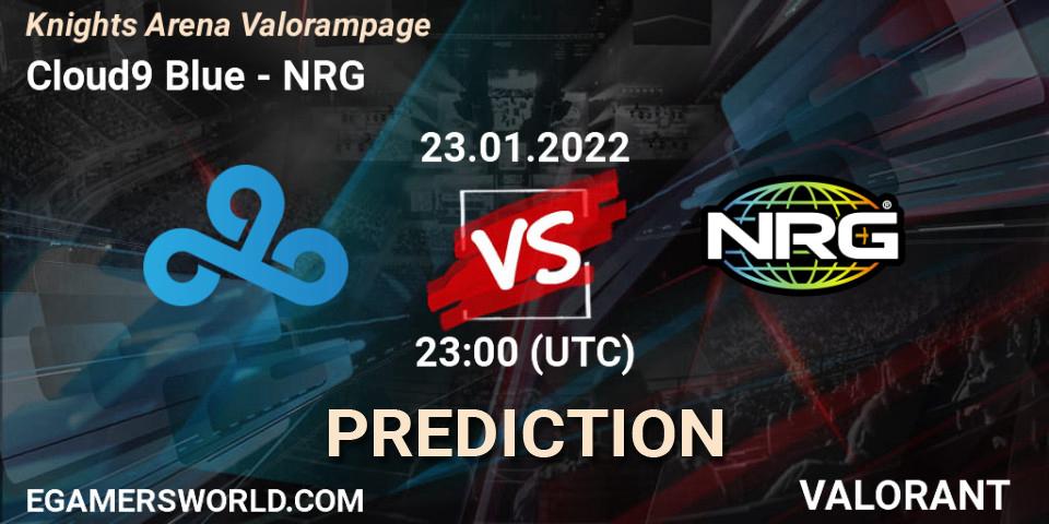 Cloud9 Blue vs NRG: Betting TIp, Match Prediction. 23.01.22. VALORANT, Knights Arena Valorampage