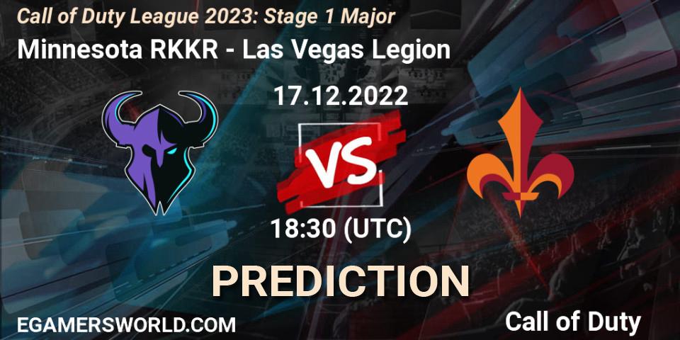 Minnesota RØKKR vs Las Vegas Legion: Betting TIp, Match Prediction. 17.12.2022 at 18:30. Call of Duty, Call of Duty League 2023: Stage 1 Major