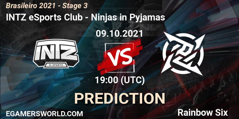 INTZ eSports Club vs Ninjas in Pyjamas: Betting TIp, Match Prediction. 09.10.21. Rainbow Six, Brasileirão 2021 - Stage 3