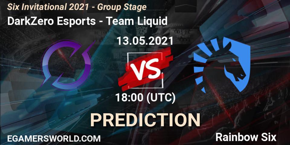 DarkZero Esports vs Team Liquid: Betting TIp, Match Prediction. 13.05.2021 at 18:00. Rainbow Six, Six Invitational 2021 - Group Stage