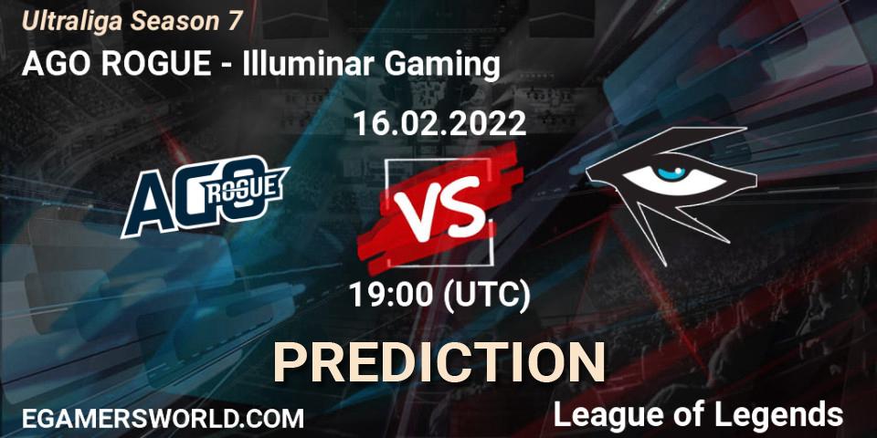AGO ROGUE vs Illuminar Gaming: Betting TIp, Match Prediction. 09.03.2022 at 19:20. LoL, Ultraliga Season 7