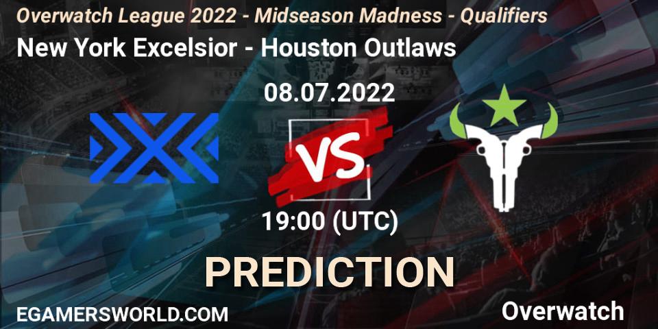 New York Excelsior vs Houston Outlaws: Betting TIp, Match Prediction. 08.07.22. Overwatch, Overwatch League 2022 - Midseason Madness - Qualifiers