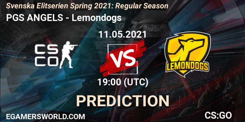 PGS ANGELS vs Lemondogs: Betting TIp, Match Prediction. 11.05.2021 at 19:00. Counter-Strike (CS2), Svenska Elitserien Spring 2021: Regular Season