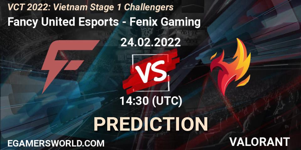 Fancy United Esports vs Fenix Gaming: Betting TIp, Match Prediction. 24.02.2022 at 15:00. VALORANT, VCT 2022: Vietnam Stage 1 Challengers