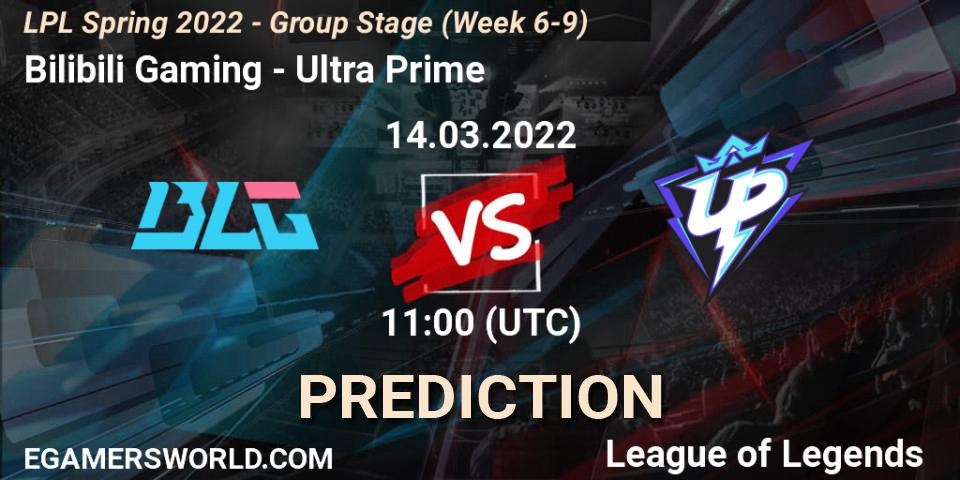 Bilibili Gaming vs Ultra Prime: Betting TIp, Match Prediction. 14.03.22. LoL, LPL Spring 2022 - Group Stage (Week 6-9)
