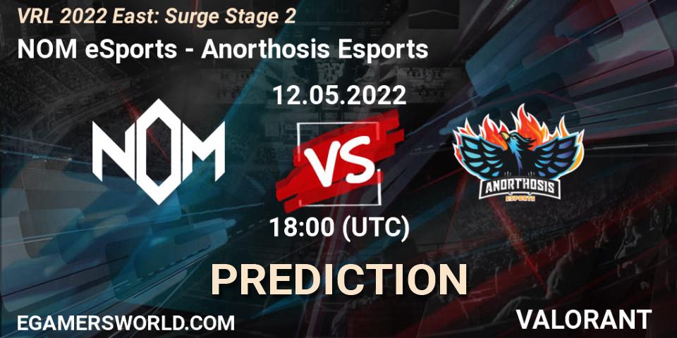 NOM eSports vs Anorthosis Esports: Betting TIp, Match Prediction. 12.05.22. VALORANT, VRL 2022 East: Surge Stage 2