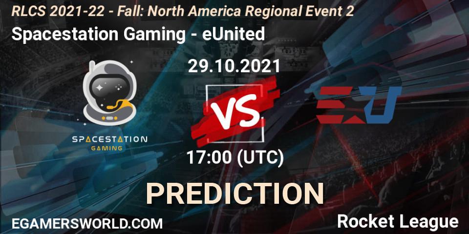 Spacestation Gaming vs eUnited: Betting TIp, Match Prediction. 29.10.21. Rocket League, RLCS 2021-22 - Fall: North America Regional Event 2