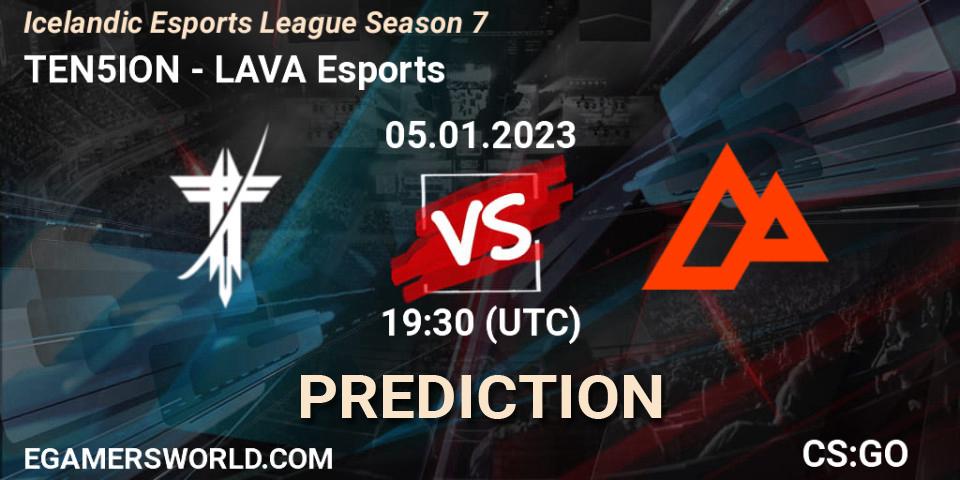 TEN5ION vs LAVA Esports: Betting TIp, Match Prediction. 05.01.23. CS2 (CS:GO), Icelandic Esports League Season 7