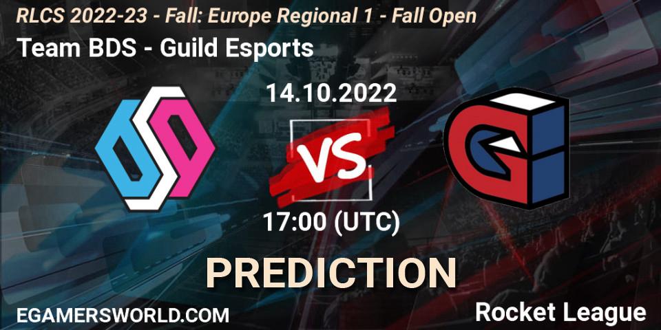 Team BDS vs Guild Esports: Betting TIp, Match Prediction. 14.10.2022 at 15:00. Rocket League, RLCS 2022-23 - Fall: Europe Regional 1 - Fall Open