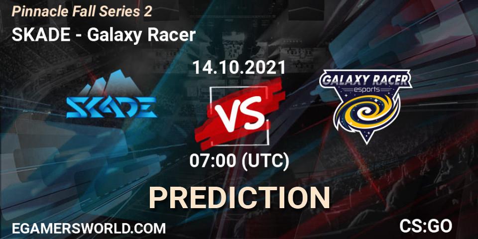 SKADE vs Galaxy Racer: Betting TIp, Match Prediction. 14.10.21. CS2 (CS:GO), Pinnacle Fall Series #2